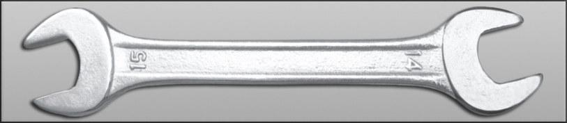RR 002 Stubby Double Open End Spanner