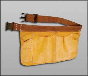 RR 230 : Extra Wide Leather Tool & Nail Pouch