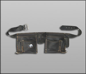 RR 233 : Double Leather Tool Pouch (Economy Model)
